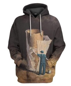 Gearhuman 3D Toilet Paper Battlescars Custom Fleece Hoodie Apparel GW13044 3D Custom Fleece Hoodies Hoodie S 