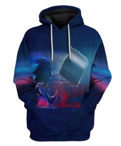 Gearhuman 3D Toilet Paper Gotta Go Fast Custom Fleece Hoodie Apparel GA16033 3D Custom Fleece Hoodies Hoodie S 