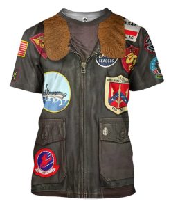 Gearhuman 3D Top Gun Maverick Custom Tshirt Apparel GN16094 3D T-shirt T-Shirt S 