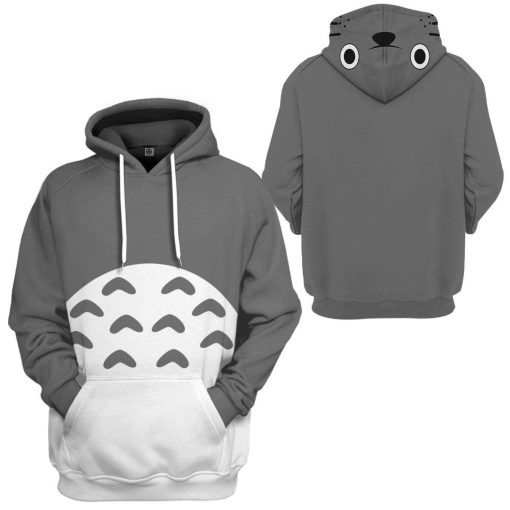 Gearhuman 3D Totoro Custom Hoodie Apparel GS10083 3D Custom Fleece Hoodies