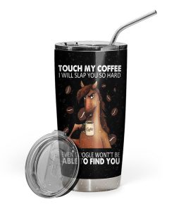 Gearhuman 3D Touch My Coffee Custom Name Design Vacuum Insulated Tumbler GV17095 Tumbler 20oz 