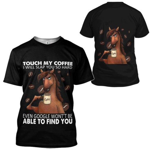 Gearhuman 3D Touch My Coffee Tshirt Apparel GV17093 3D T-shirt