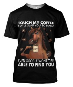 Gearhuman 3D Touch My Coffee Tshirt Apparel GV17093 3D T-shirt T-Shirt S 