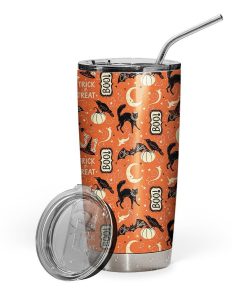 Gearhuman 3D Trick Or Treat Custom Design Vacuum Insulated Tumbler GW080911 Tumbler 20oz 