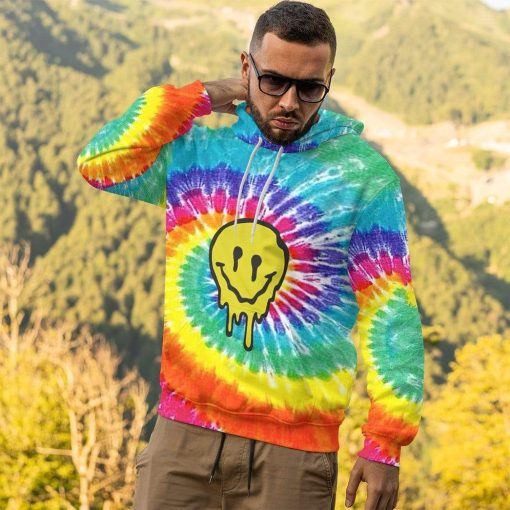 Gearhuman 3D Trippy Iphone Custom Hoodie Apparel GL24068 3D Custom Fleece Hoodies