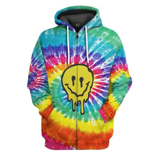 Gearhuman 3D Trippy Iphone Custom Hoodie Apparel GL24068 3D Custom Fleece Hoodies Zip Hoodie S