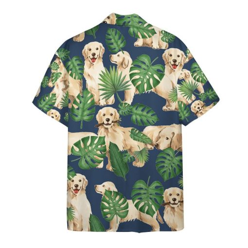 Gearhuman 3D Tropical Golden Retrievers Hawaii Shirt ZK0706212 Hawai Shirt