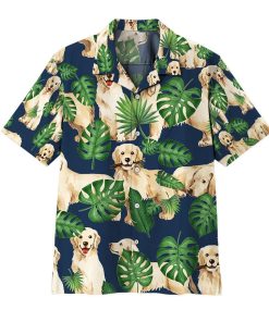 Gearhuman 3D Tropical Golden Retrievers Hawaii Shirt ZK0706212 Hawai Shirt Short Sleeve Shirt S 
