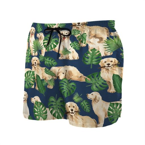 Gearhuman 3D Tropical Golden Retrievers Shorts ZK0706213 Men Shorts