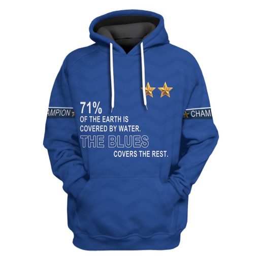 Gearhuman 3D True Blues Tshirt Hoodie Apparel ZK0106212 3D Apparel Hoodie S