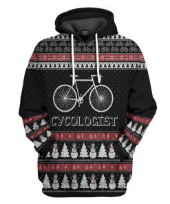 Gearhuman 3D Ugly Christmas Cycologist Custom Hoodie Apparel GN0911202 3D Apparel Hoodie S 