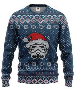 Gearhuman 3D Ugly Christmas Mask Santa Red Custom Sweatshirt Apparel GC07101 Sweatshirt Sweatshirt S 