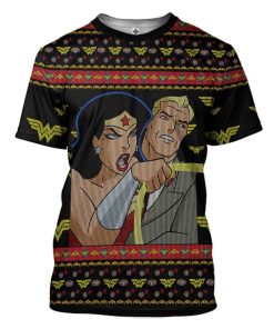 Gearhuman 3D Ugly Woder woman Yelling At Cheetah Custom Tshirt Apparel GL25082 3D T-shirt T-Shirt S 