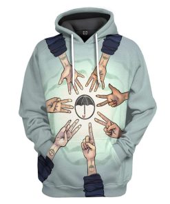 Gearhuman 3D Umbrella Academy Numbers Custom Hoodie GS13085 3D Custom Fleece Hoodies Hoodie S 