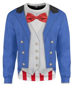 Gearhuman 3D Uncle Sam Cosplay Halloween Custom Sweatshirt Apparel GV01092 Sweatshirt Sweatshirt S 