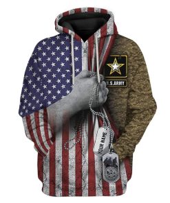 Gearhuman 3D US Army Custom Name T-Shirts Hoodies Apparel HD-DT0502206 3D Custom Fleece Hoodies Hoodie S 