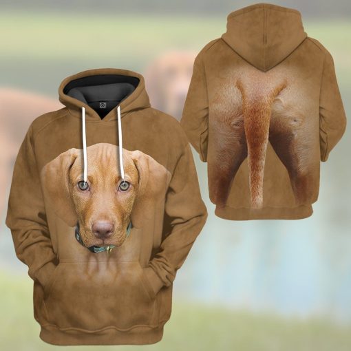 Gearhuman 3D Vizsla Dog Tshirt Hoodie Apparel GV05039 3D Apparel
