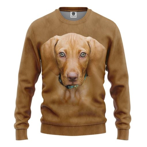 Gearhuman 3D Vizsla Dog Tshirt Hoodie Apparel GV05039 3D Apparel Long Sleeve S