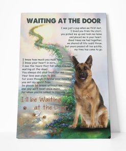 Gearhuman 3D Waiting At The Door German Shepherd Canvas GK02022 Canvas 1 Piece Non Frame M