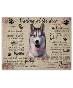 Gearhuman 3D Waiting At The Door Husky Custom Canvas GB250119 Canvas 1 Piece Non Frame M