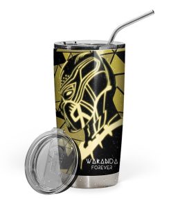 Gearhuman 3D Wakanda Forever Custom Design Vacuum Insulated Tumbler GV010916 Tumbler 