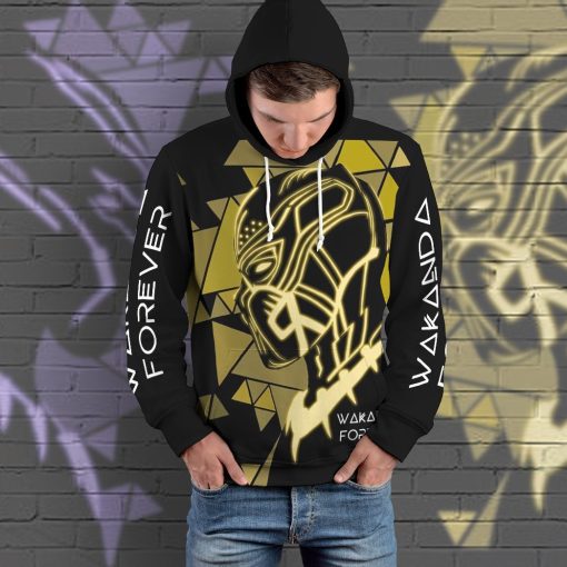 Gearhuman 3D Wakanda Forever Custom Hoodie Apparel GV03098 3D Custom Fleece Hoodies