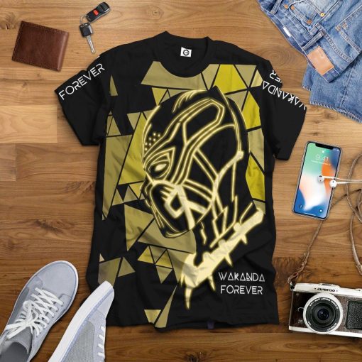 Gearhuman 3D Wakanda Forever Custom Tshirt Apparel GV03098 3D T-shirt