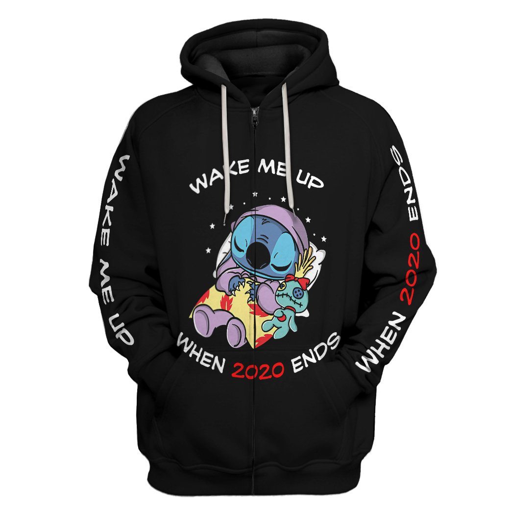 Gearhumans 3D Wake Me Up Custom Hoodie Apparel 2 Gearhuman 3D Wake Me Up Custom Hoodie Apparel GV14092 3D Custom Fleece Hoodies Zip Hoodie S