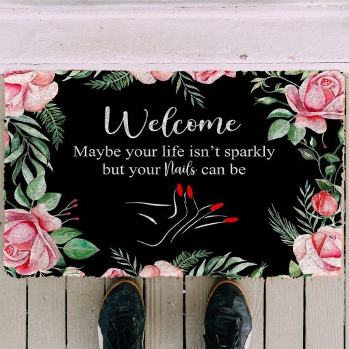 Gearhuman 3D Welcome Nails Salon Doormat ZK0906216 Doormat