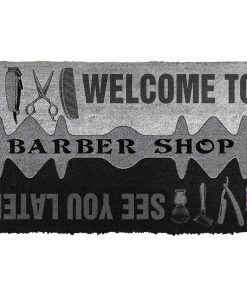 Gearhuman 3D Welcome To Barber Shop Doormat ZK0906213 Doormat Doormat S(15,8inchx23,6inch)