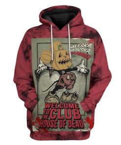 Gearhuman 3D Welcome To The Club House Of Dead Custom Hoodie Apparel GW28085 3D Custom Fleece Hoodies Hoodie S 