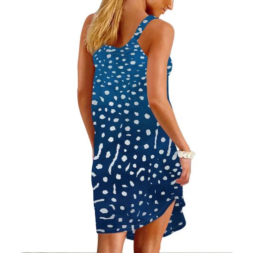 Gearhuman 3D Whale Shark Sleeveless Beach Dress ZK2206211 Beach Dress