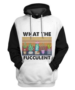 Gearhuman 3D What The Fucculent White Custom Hoodie Apparel GV29093 3D Apparel Hoodie S 