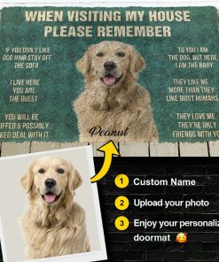 Gearhuman 3D When Visiting My House Please Remember Custom Name Custom Photo Doormat GW10062127 Doormat Custom Photo S(15,8 inch x 23,6 inch)