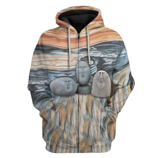 Gearhuman 3D Whistle Meme Custom T-Shirts Hoodies Apparel GA17021 3D Custom Fleece Hoodies Zip Hoodie S