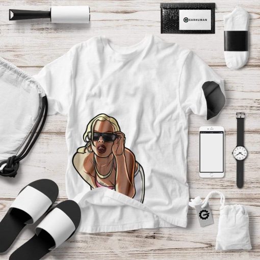 Gearhumans 3D White GTA San Andreas Custom Apparel 13 Gearhuman 3D White GTA San Andreas Custom Apparel GS11062 3D Custom Fleece Hoodies
