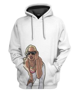 Gearhuman 3D White GTA San Andreas Custom Apparel GS11062 3D Custom Fleece Hoodies Hoodie S 