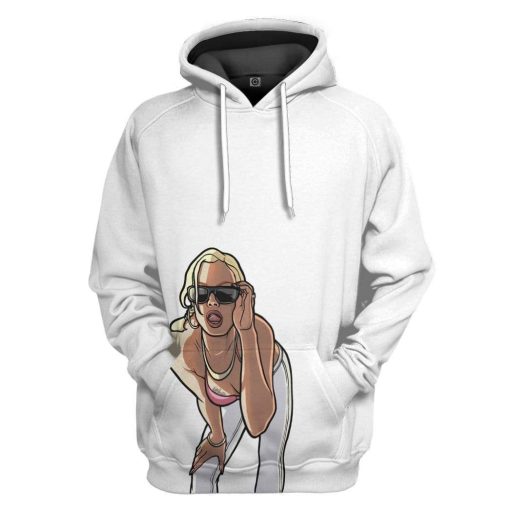 Gearhumans 3D White GTA San Andreas Custom Apparel 8 Gearhuman 3D White GTA San Andreas Custom Apparel GS11062 3D Custom Fleece Hoodies Hoodie S