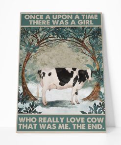Gearhuman 3D Who Really Loved Cow Canvas GB220221 Canvas 1 Piece Non Frame M