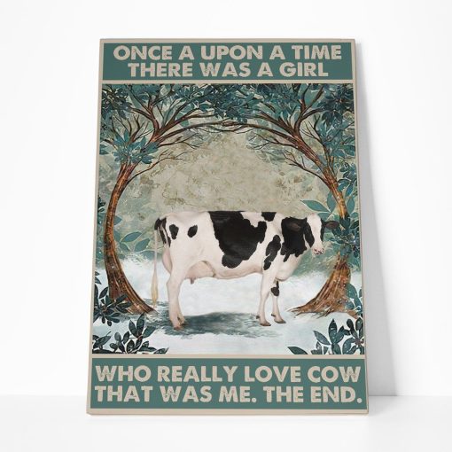 Gearhuman 3D Who Really Loved Cow Canvas GB220221 Canvas 1 Piece Non Frame M