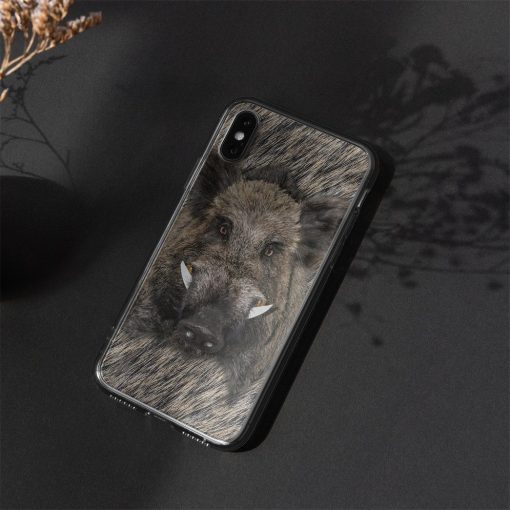 Gearhuman 3D Wild Boar Custom Phone Case GV091119 Glass Phone Case