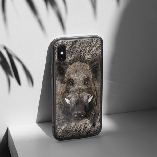 Gearhuman 3D Wild Boar Custom Phone Case GV091119 Glass Phone Case