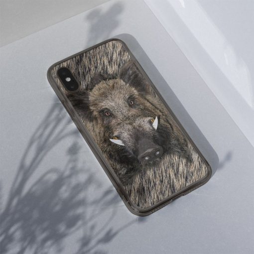 Gearhuman 3D Wild Boar Custom Phone Case GV091119 Glass Phone Case