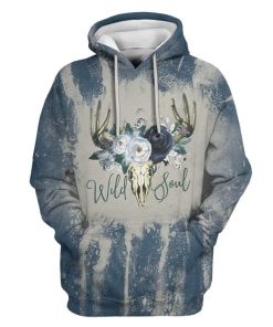 Gearhuman 3D Wild Soul Custom Fleece Hoodie Apparel GH27022 3D Custom Fleece Hoodies Hoodie S 