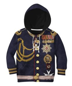 Gearhuman 3D Wilhelm II Custom Hoodie Apparel GH230401 Kid 3D Apparel Kid Hoodie 2XS 