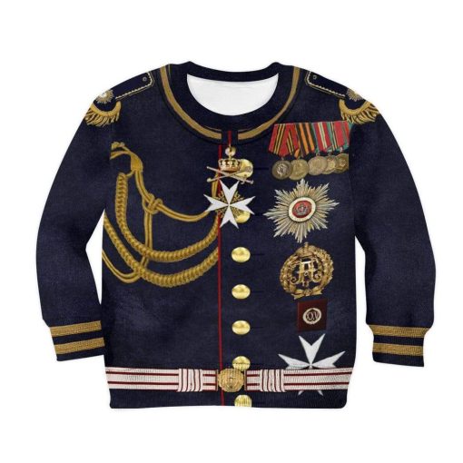 Gearhuman 3D Wilhelm II Custom Hoodie Apparel GH230401 Kid 3D Apparel Kid Sweatshirt 2XS