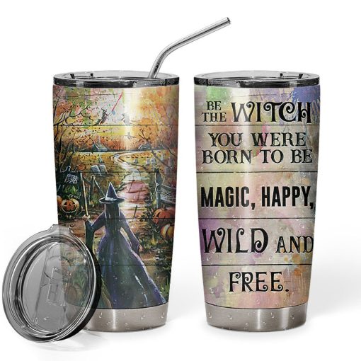 Gearhuman 3D Witch Custom Design Vacuum Insulated Tumbler GH29095 Tumbler