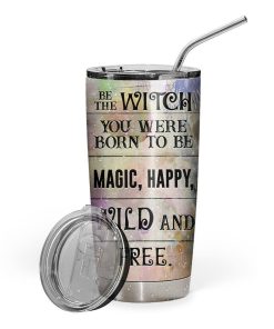 Gearhuman 3D Witch Custom Design Vacuum Insulated Tumbler GH29095 Tumbler Short 20oz 