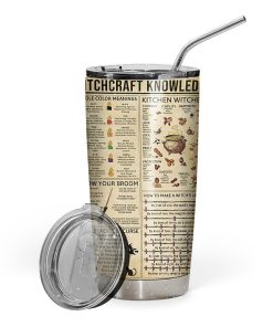 Gearhuman 3D Witchcraft Knowledge Custom Design Vacuum Insulated Tumbler GW01101 Tumbler Short 20oz 