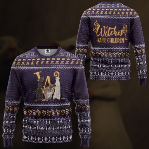 Gearhuman 3D Witches Hate Children The Witches 2020 Ugly Sweater Tshirt Hoodie Apparel CV28104 3D Apparel